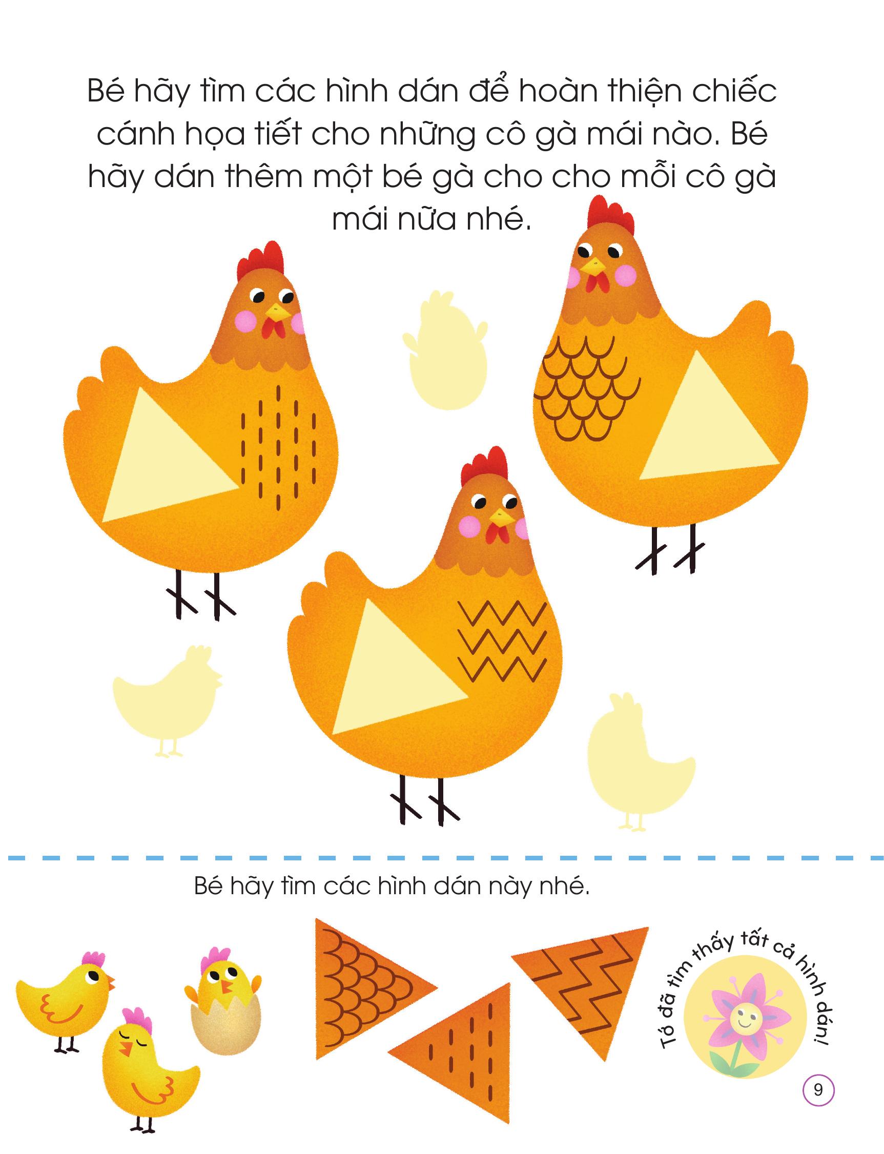 Bóc Dán Tư Duy - Nhận Biết Hình Dạng - Ảnh 9