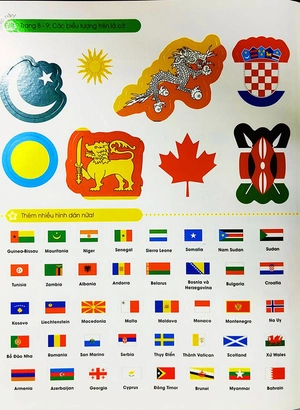 bóc dán tuyệt đỉnh - các lá cờ trên thế giới (tái bản) - Ảnh 5