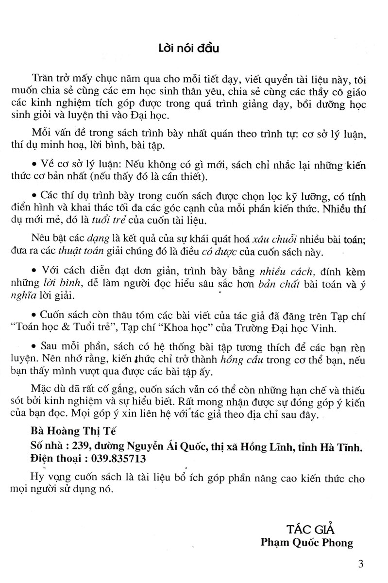 bồi dưỡng đại số 10 (biên soạn theo chương trình giáo dục phổ thông mới - dùng chung cho các bộ sgk hiện hành) - Ảnh 3