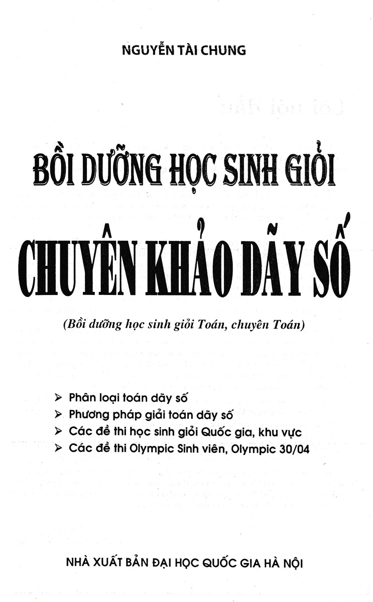 bồi dưỡng học sinh giỏi - chuyên khảo dãy số - Ảnh 3