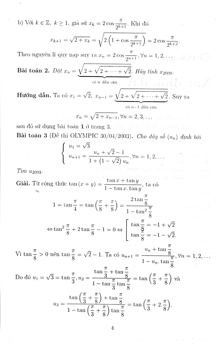 bồi dưỡng học sinh giỏi - chuyên khảo dãy số - Ảnh 6