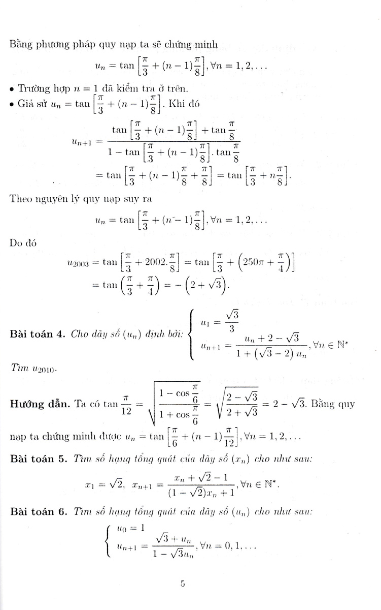 bồi dưỡng học sinh giỏi - chuyên khảo dãy số - Ảnh 8