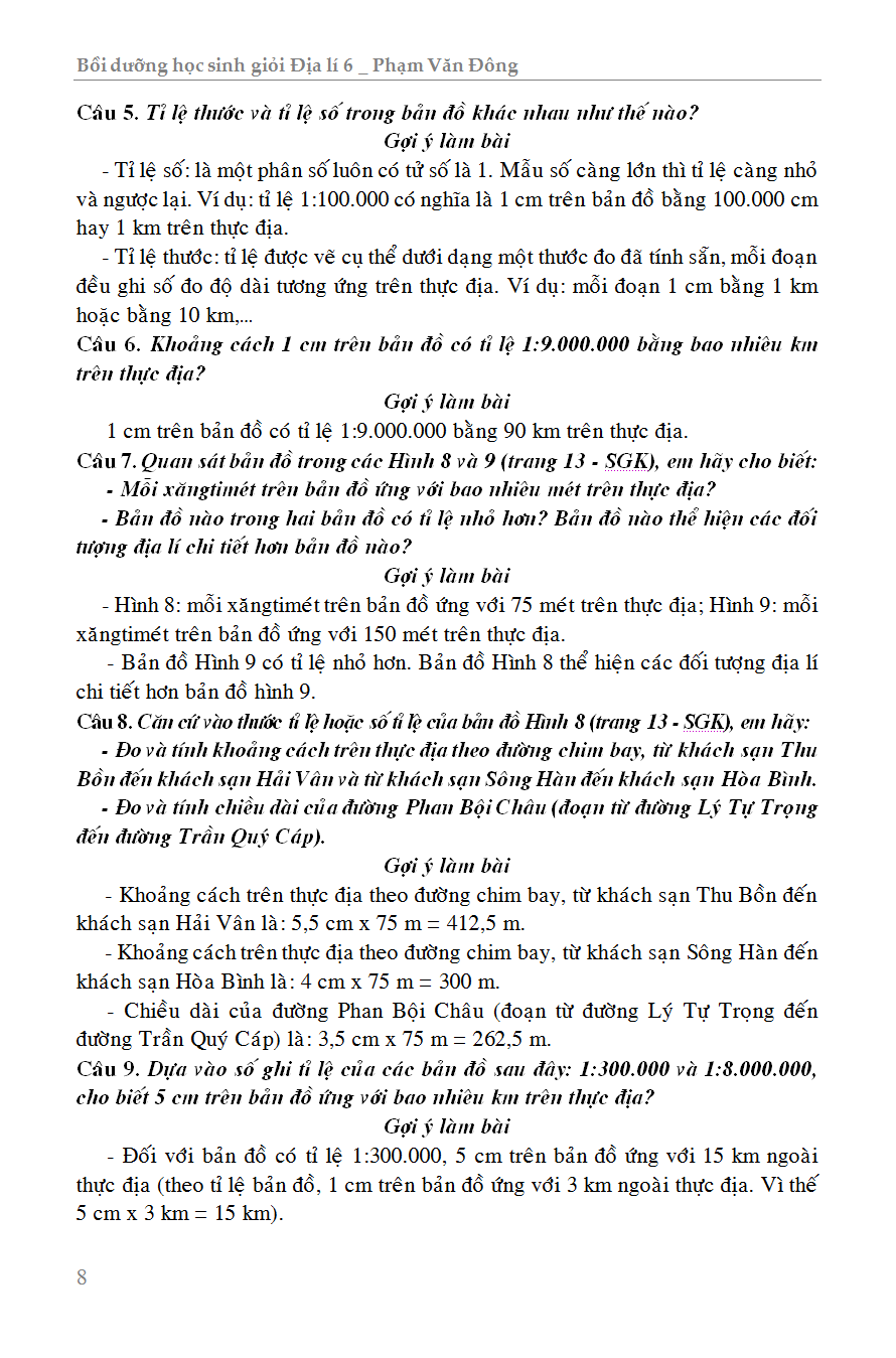 bồi dưỡng học sinh giỏi địa lí 6 - Ảnh 9