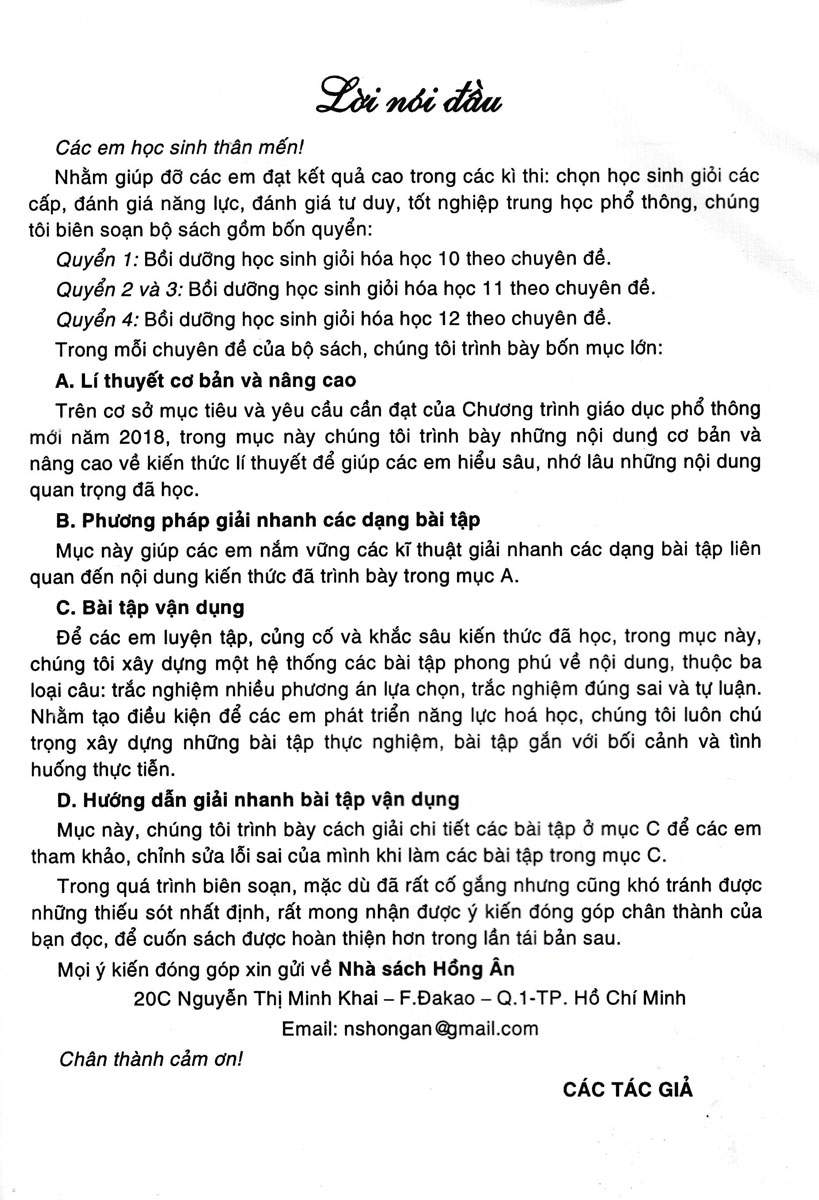 Bồi Dưỡng Học Sinh Giỏi Hoá Học 12 Theo Chuyên Đề - Ảnh 10
