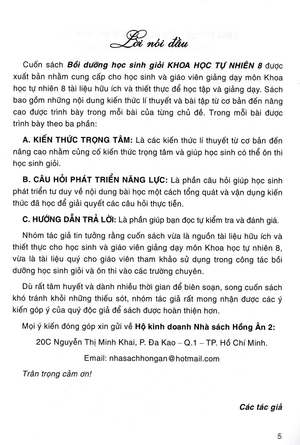 bồi dưỡng học sinh giỏi khoa học tự nhiên 8 (dùng chung cho các bộ sgk hiện hành) - Ảnh 10