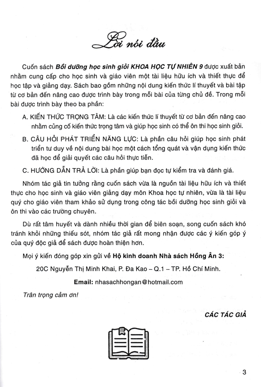 Bồi Dưỡng Học Sinh Giỏi Khoa Học Tự Nhiên 9 - Ảnh 2