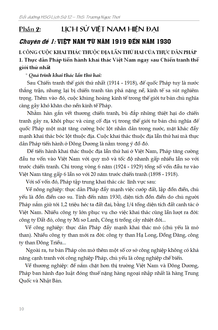 bồi dưỡng học sinh giỏi lịch sử 12 - phiên bản mới nhất - Ảnh 10