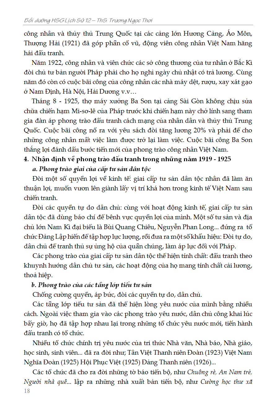 bồi dưỡng học sinh giỏi lịch sử 12 - phiên bản mới nhất - Ảnh 18