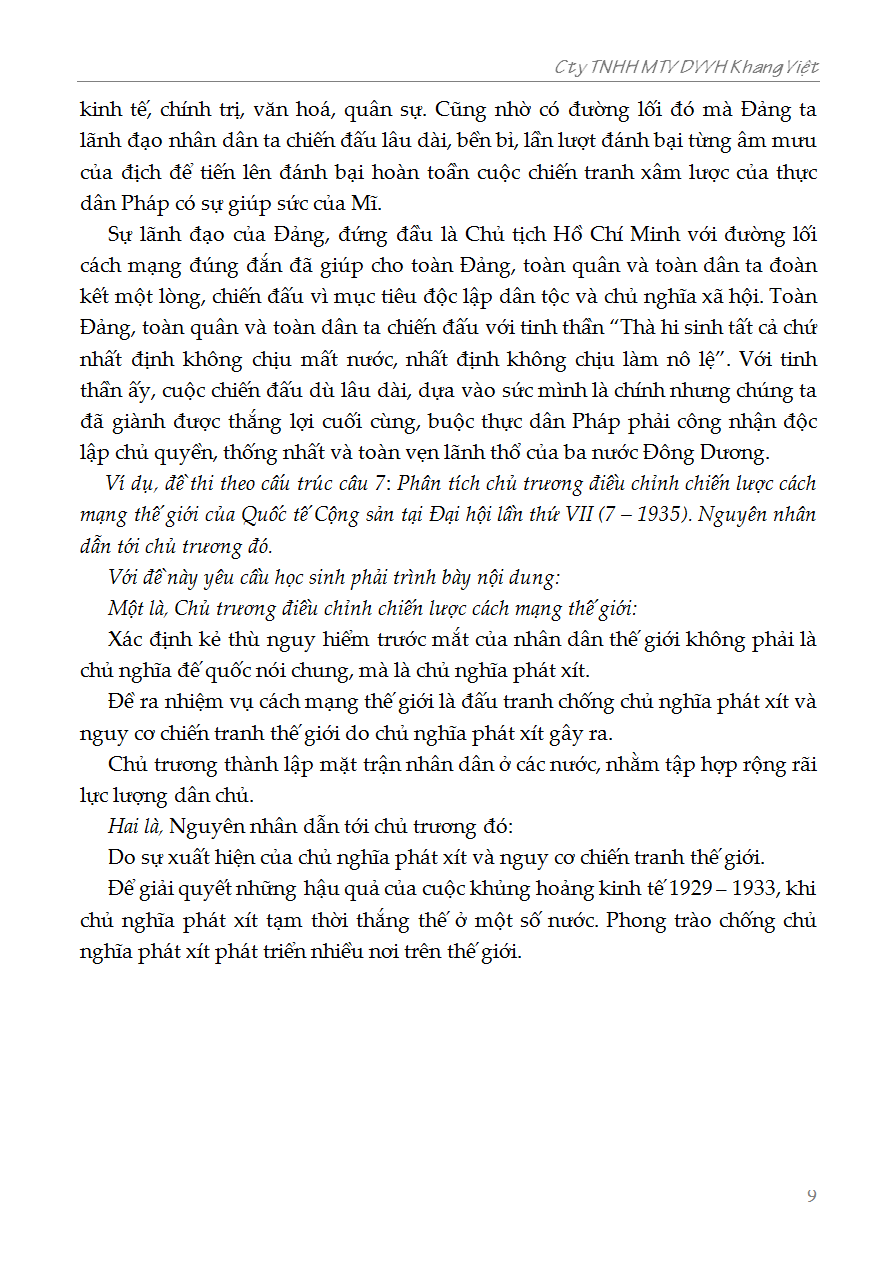 bồi dưỡng học sinh giỏi lịch sử 12 - phiên bản mới nhất - Ảnh 9