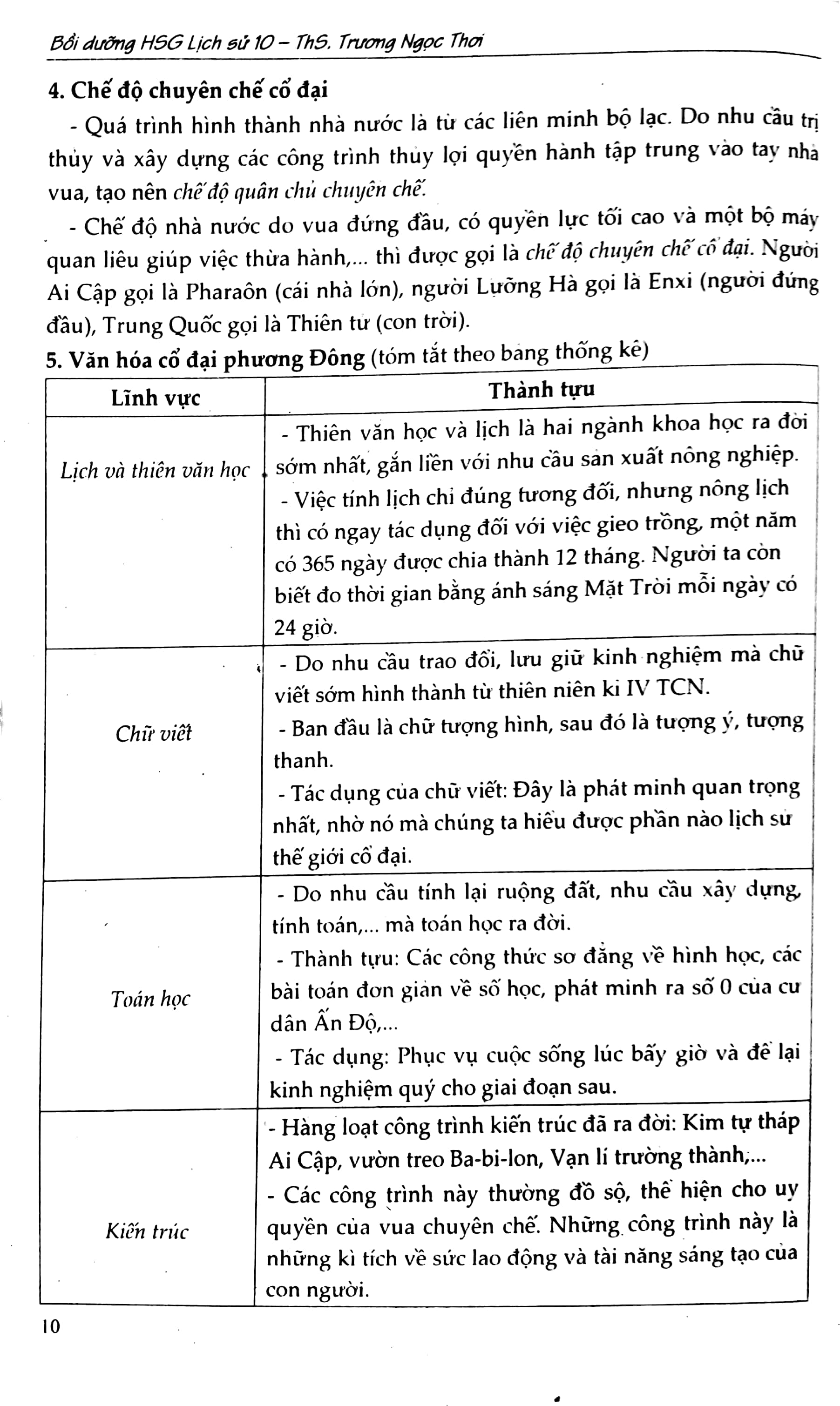bồi dưỡng học sinh giỏi lịch sử - lớp 10 - Ảnh 10