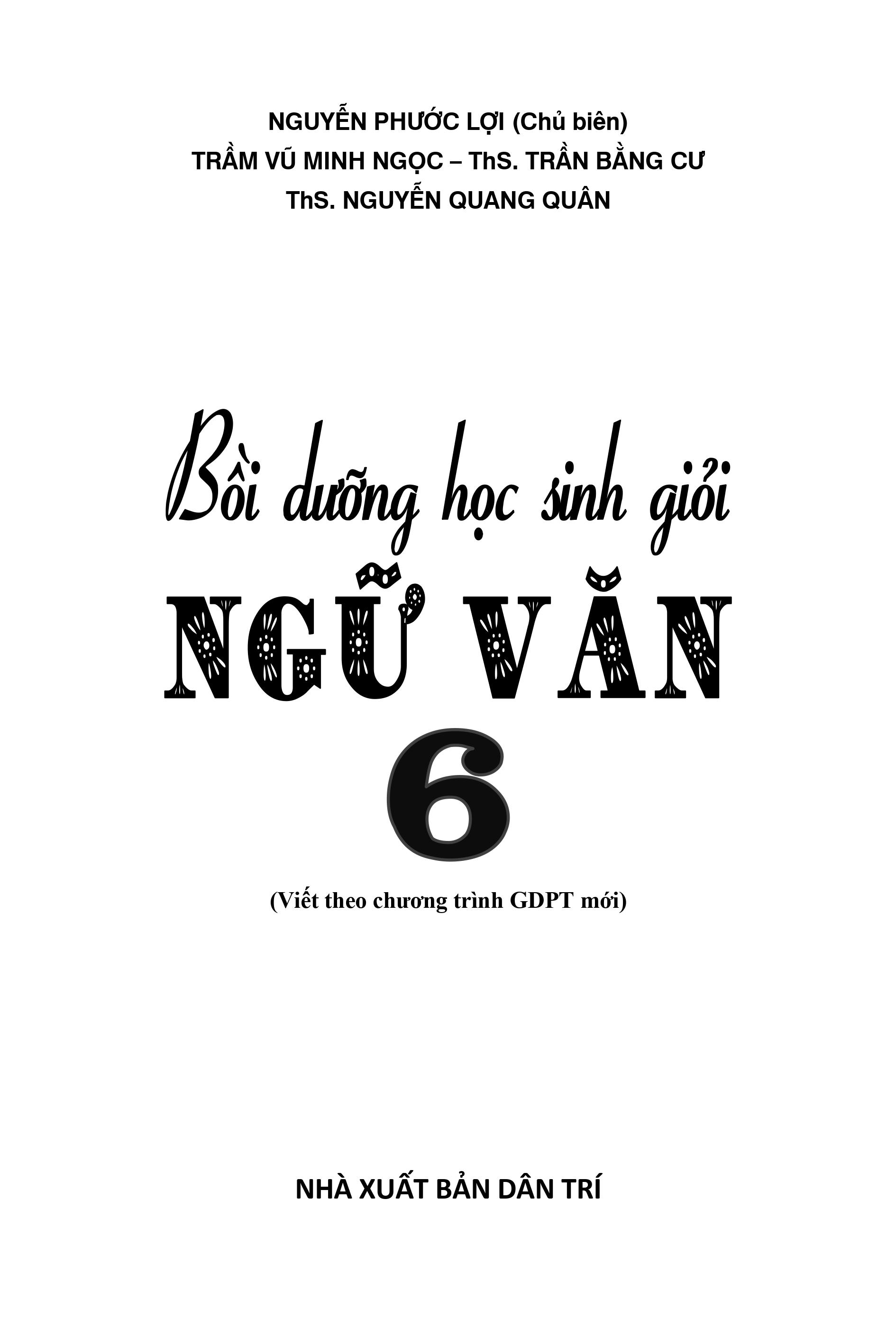 bồi dưỡng học sinh giỏi ngữ văn 6 - Ảnh 3