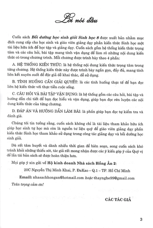 bồi dưỡng học sinh giỏi sinh 8 (dùng chung cho các bộ sgk hiện hành) - Ảnh 3