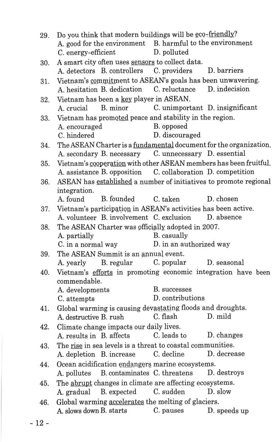 Bồi Dưỡng Học Sinh Giỏi Tiếng Anh 11 - Ảnh 10
