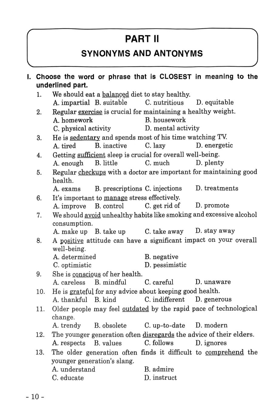 Bồi Dưỡng Học Sinh Giỏi Tiếng Anh 11 - Ảnh 8