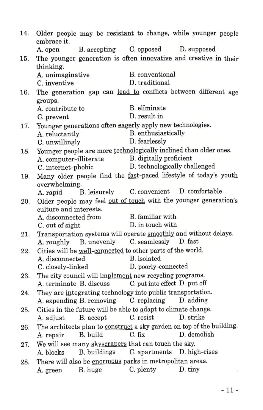Bồi Dưỡng Học Sinh Giỏi Tiếng Anh 11 - Ảnh 9