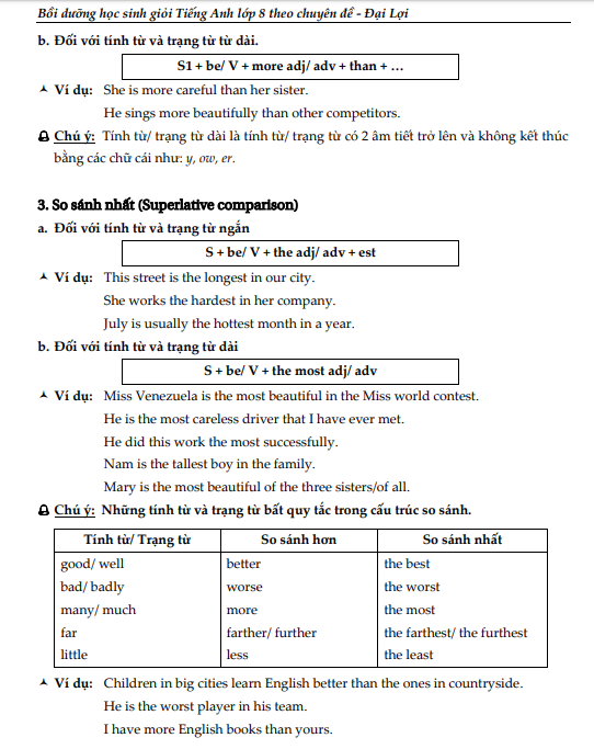 bồi dưỡng học sinh giỏi tiếng anh 8 - Ảnh 6