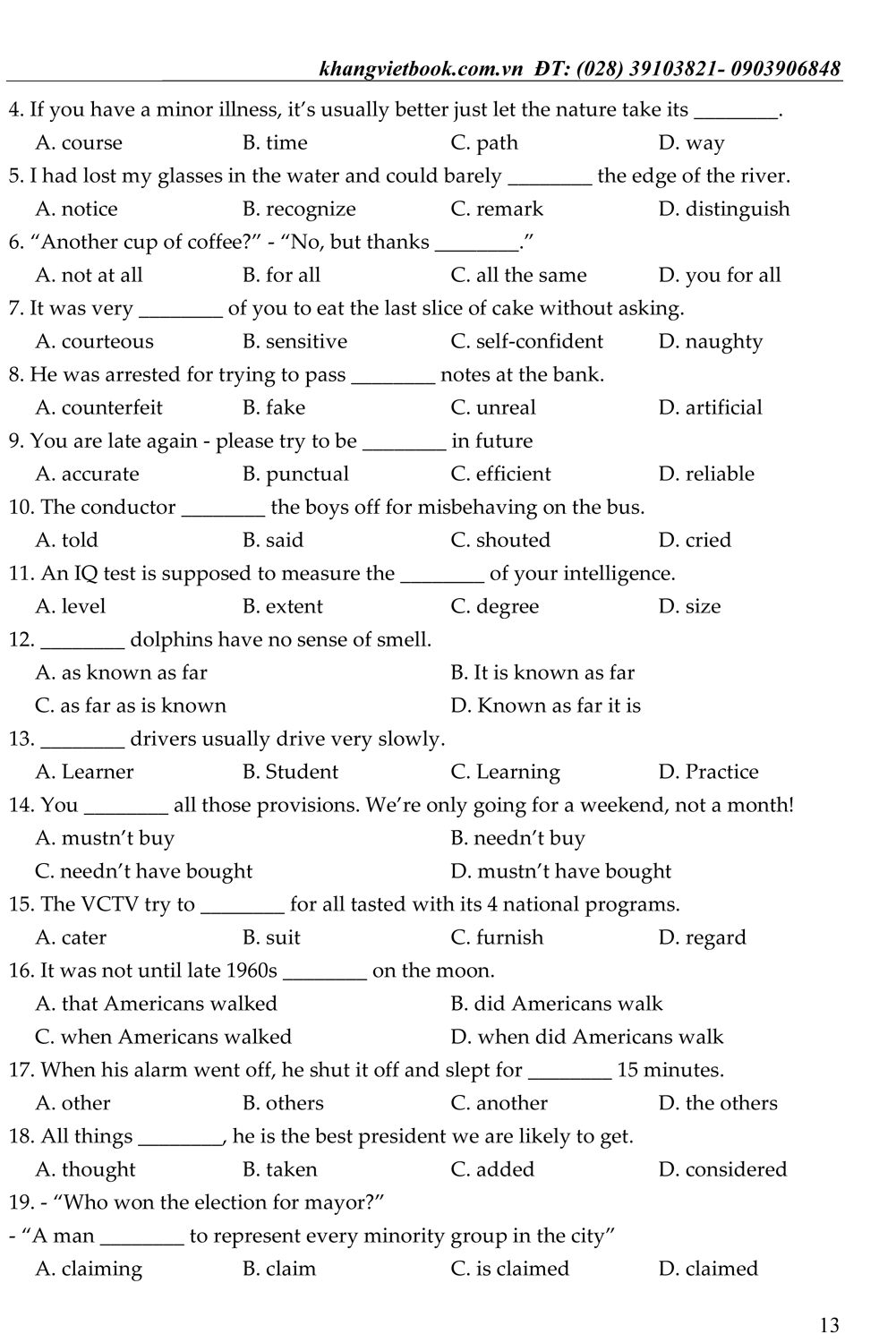 bồi dưỡng học sinh giỏi tiếng anh 9 - Ảnh 13