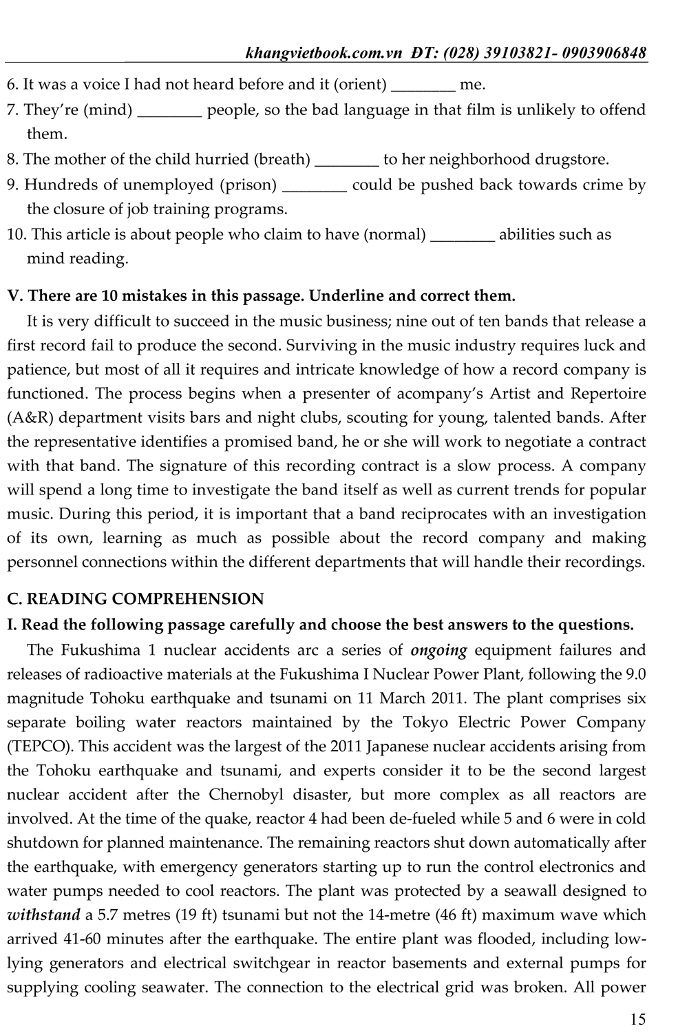 bồi dưỡng học sinh giỏi tiếng anh 9 - Ảnh 15