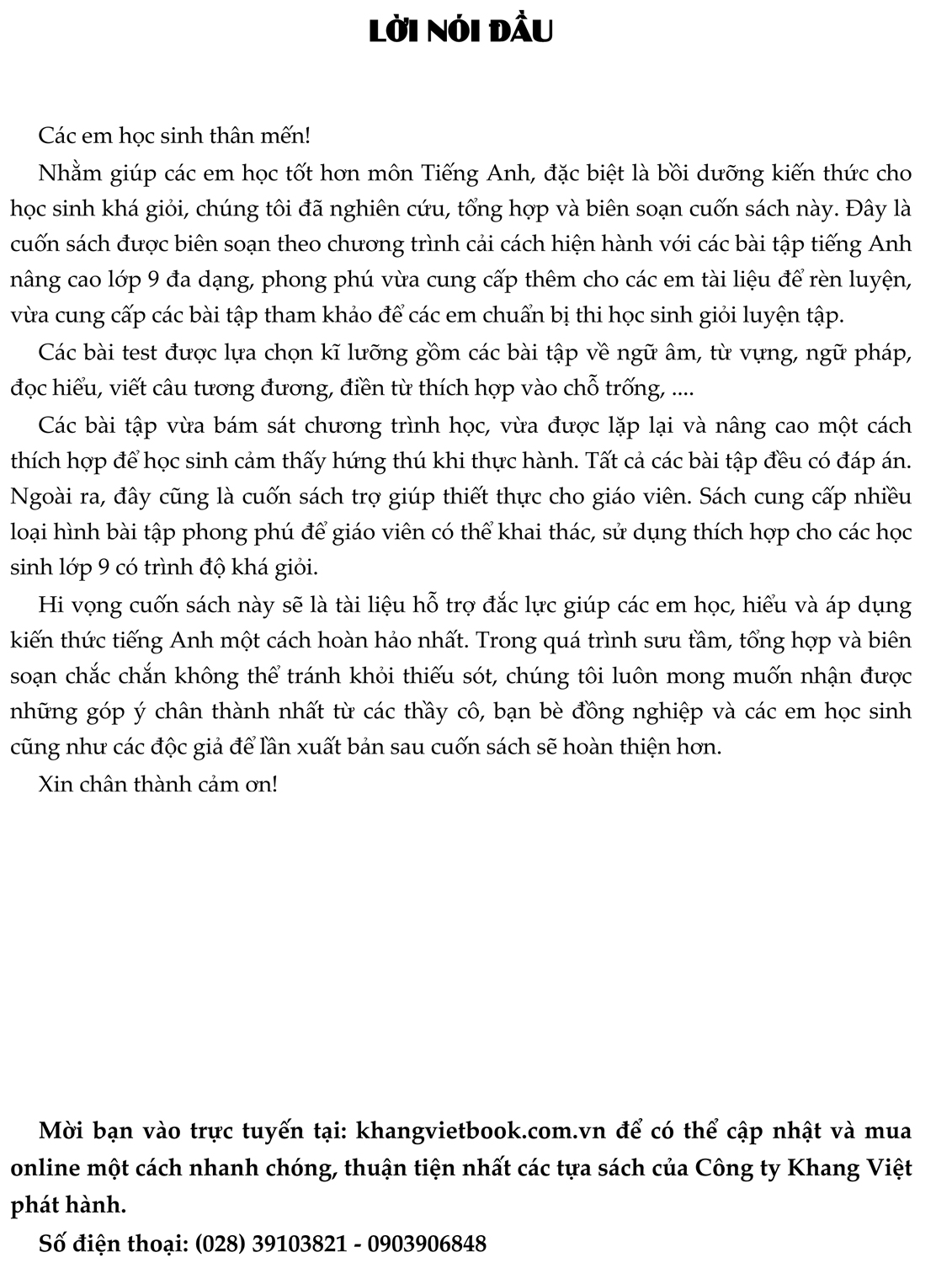 bồi dưỡng học sinh giỏi tiếng anh 9 - Ảnh 2