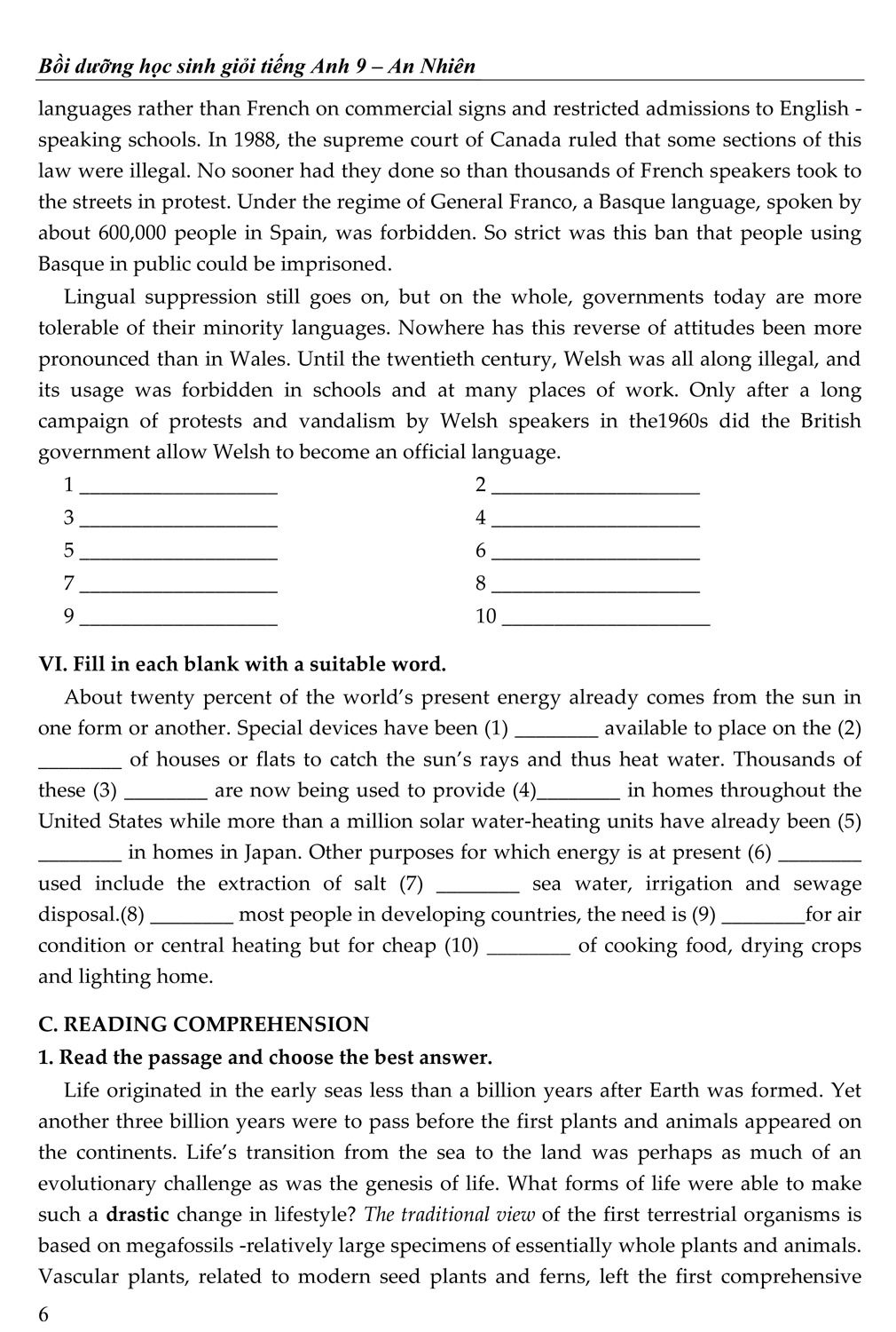 bồi dưỡng học sinh giỏi tiếng anh 9 - Ảnh 6