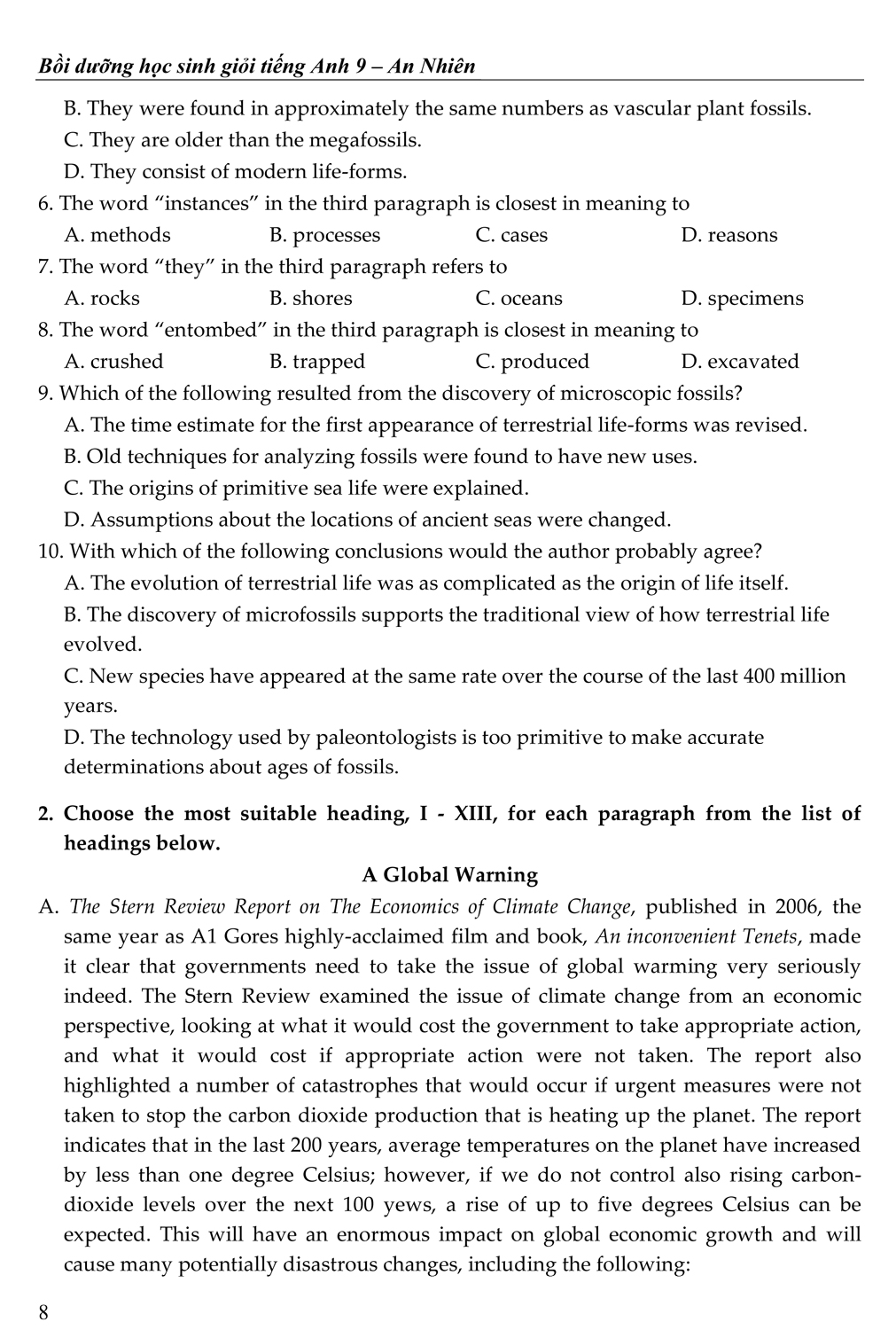 bồi dưỡng học sinh giỏi tiếng anh 9 - Ảnh 8