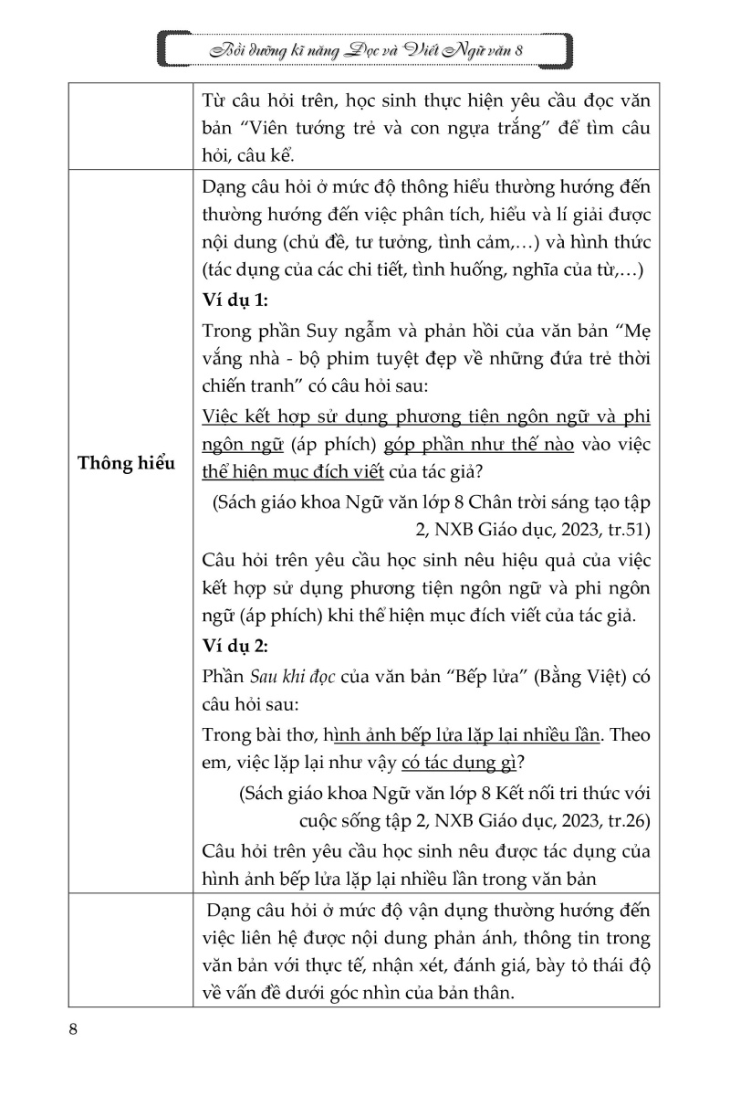 bồi dưỡng kĩ năng đọc và viết ngữ văn 8 - Ảnh 10