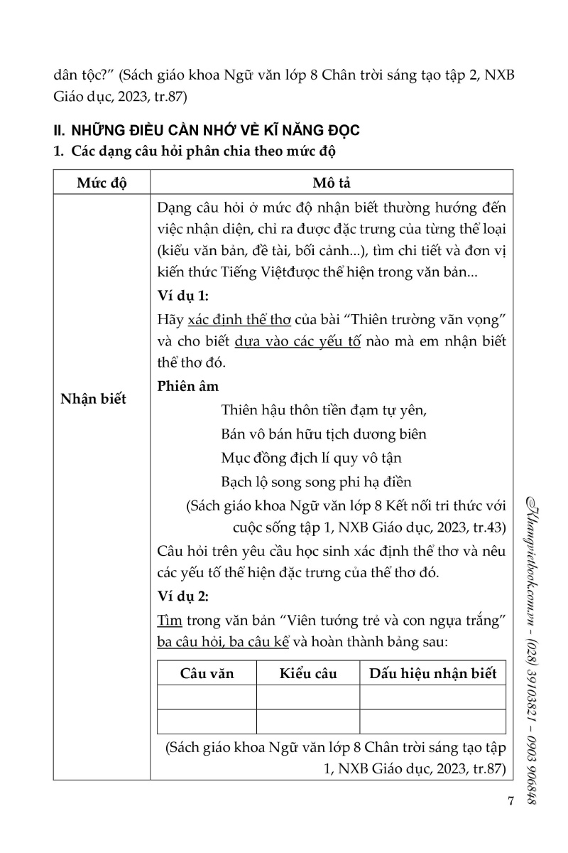 bồi dưỡng kĩ năng đọc và viết ngữ văn 8 - Ảnh 9
