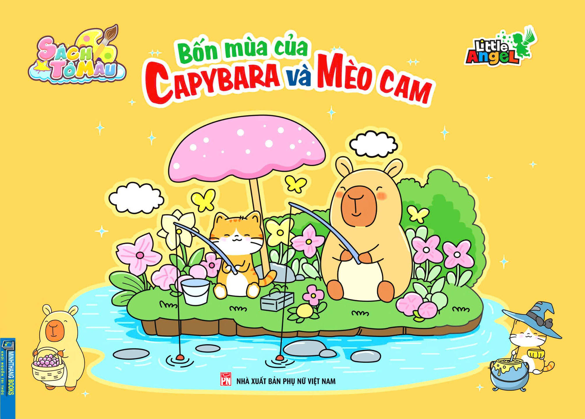 bốn mùa của capybara và mèo cam - Ảnh 2