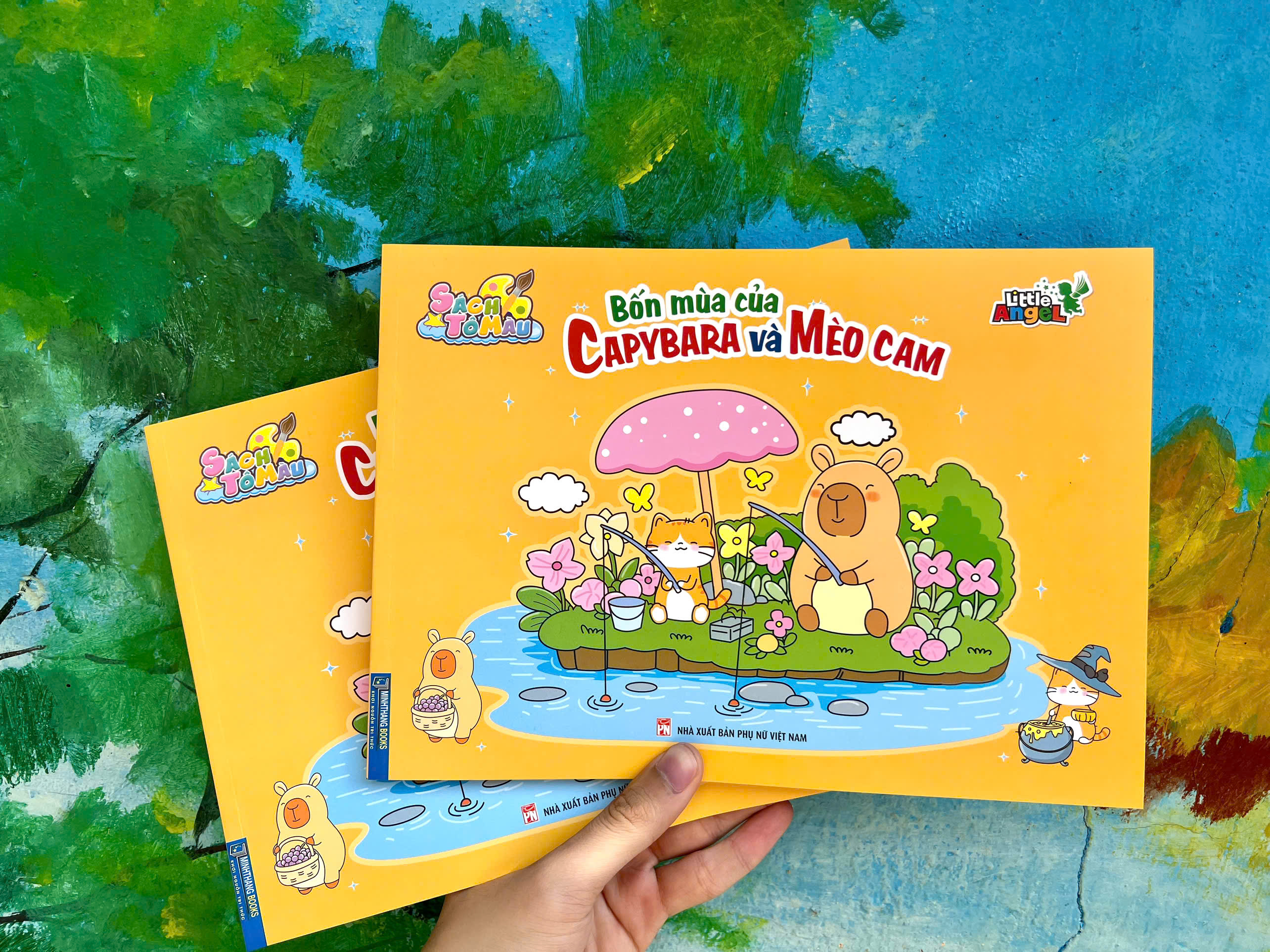 bốn mùa của capybara và mèo cam - Ảnh 6