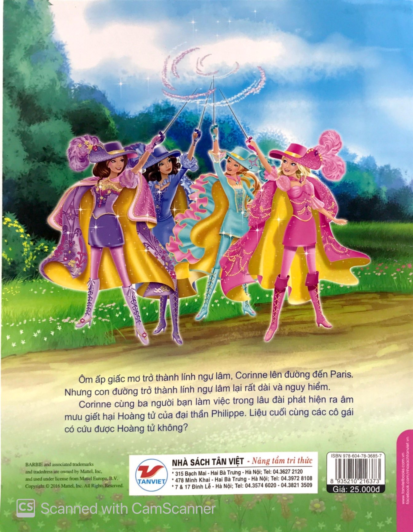 bốn nàng ngự lâm xinh đẹp - barbie and the three musketeers - Ảnh 8