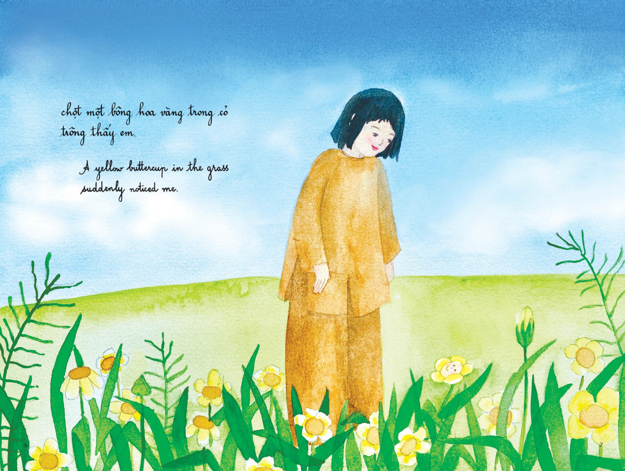 bông hoa vàng trong cỏ - Ảnh 5