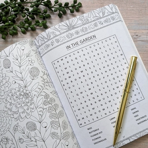 botanical coloring book & word search - Ảnh 5