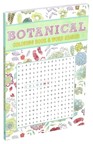 botanical coloring book & word search - Ảnh 6