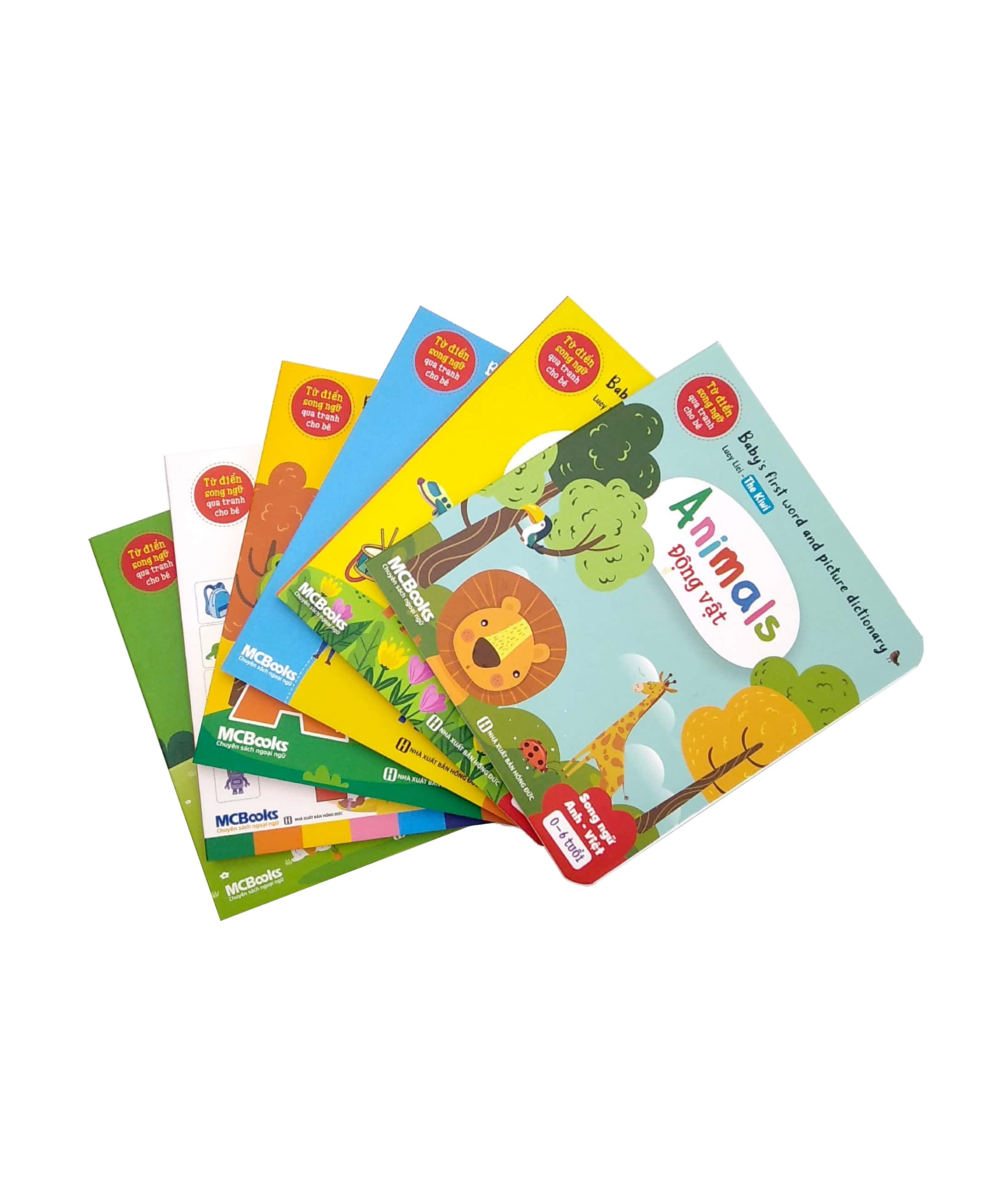 box set babyℹs first word and picture dictionary - từ điển song ngữ qua tranh cho bé (6 cuốn) - Ảnh 2