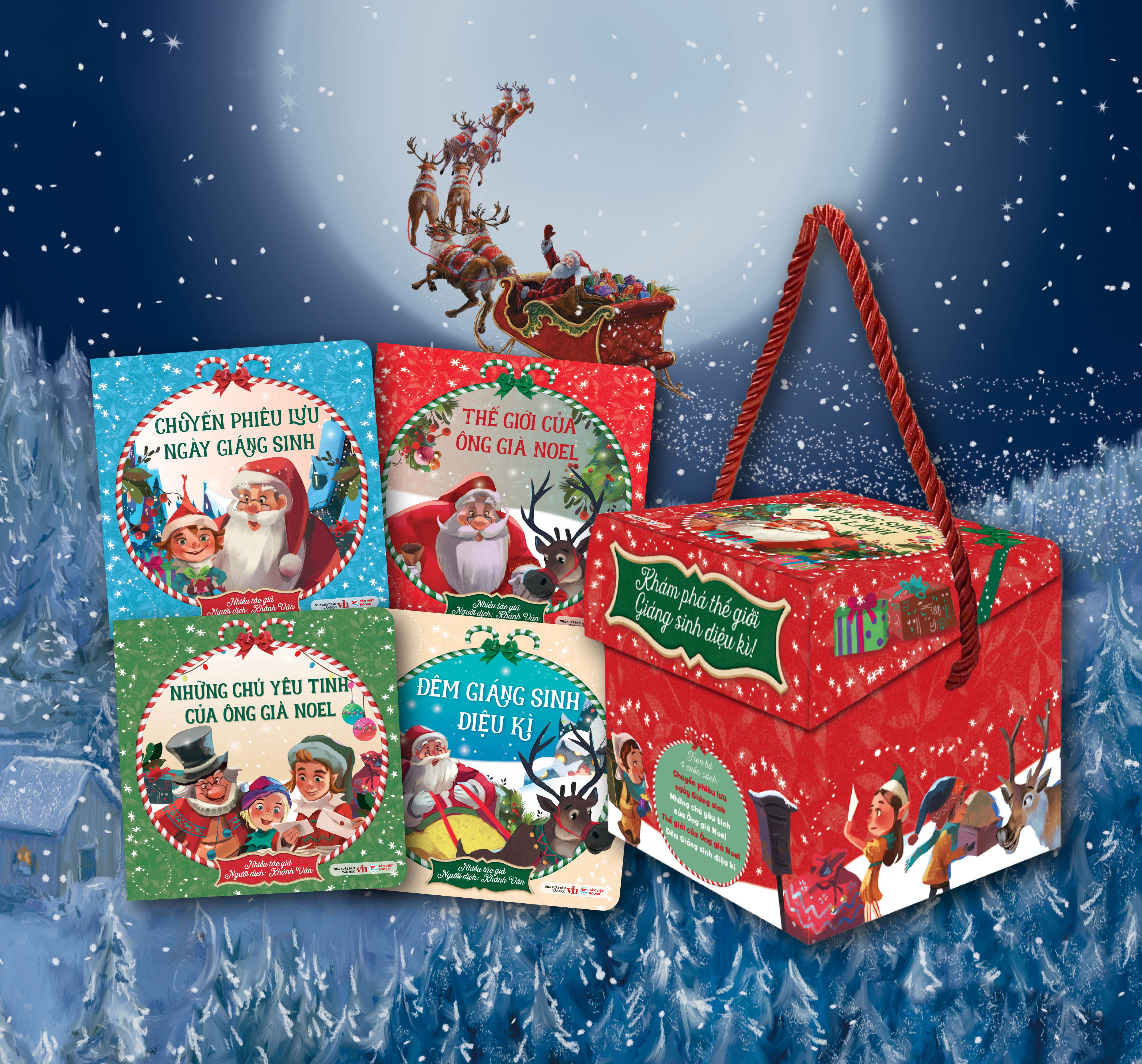 Boxset Giáng Sinh An Lành (Hộp 4 Cuốn) - Hộp Màu Đỏ - Ảnh 2