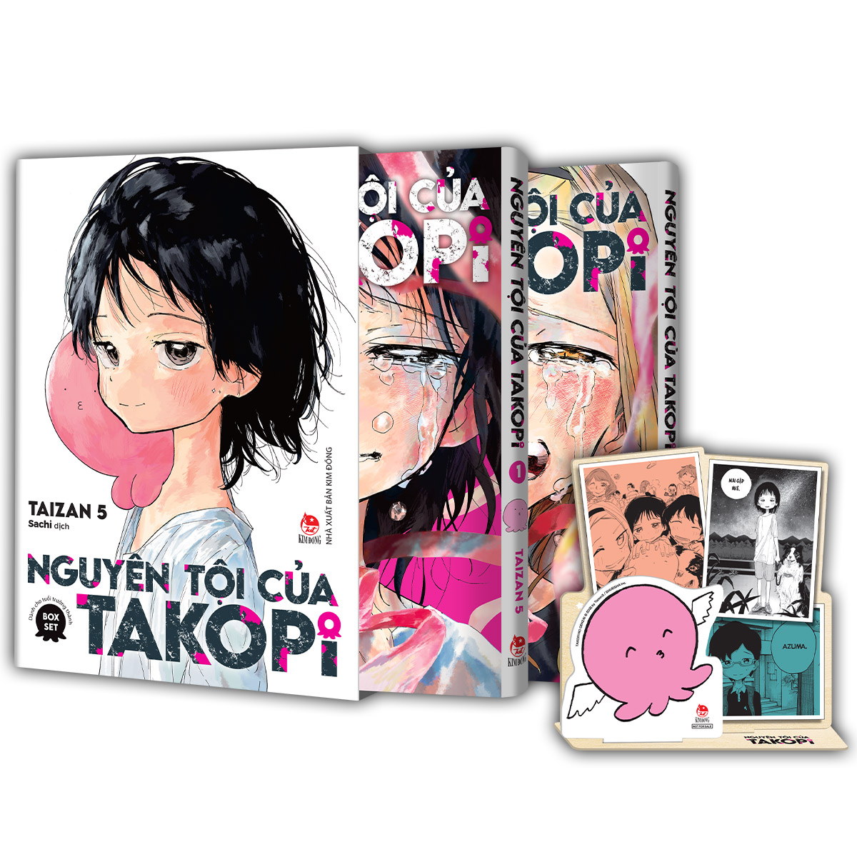 Boxset Nguyên Tội Của Takopi - Tập 1 + Tập 2 (Hộp 2 Tập) - Tặng Kèm Standee Giấy Bồi - Ảnh 2