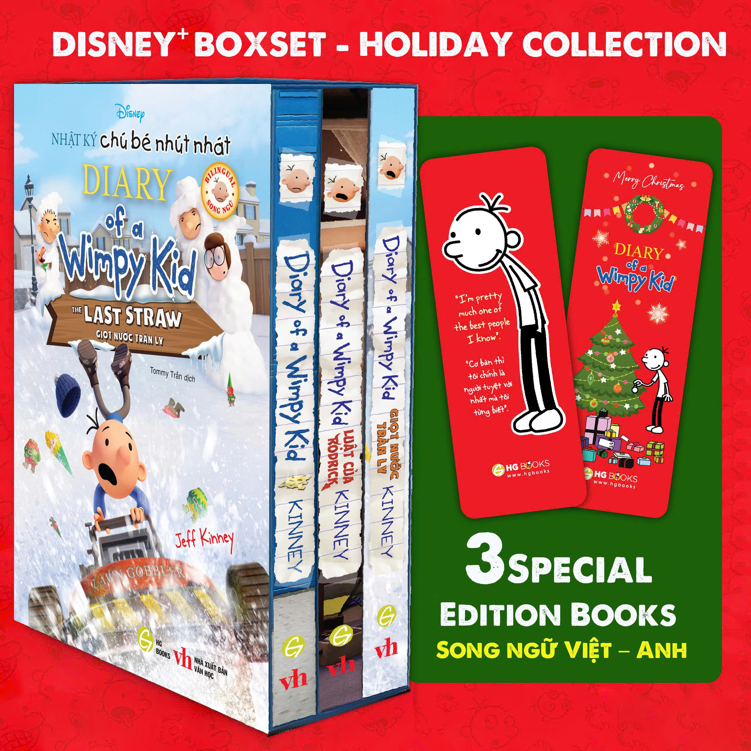 Boxset Nhật Ký Chú Bé Nhút Nhát - Diary Of A Wimpy Kid - Holiday Collection - Phiên Bản Giới Hạn Disney+ (Hộp 3 Cuốn) - Ảnh 2
