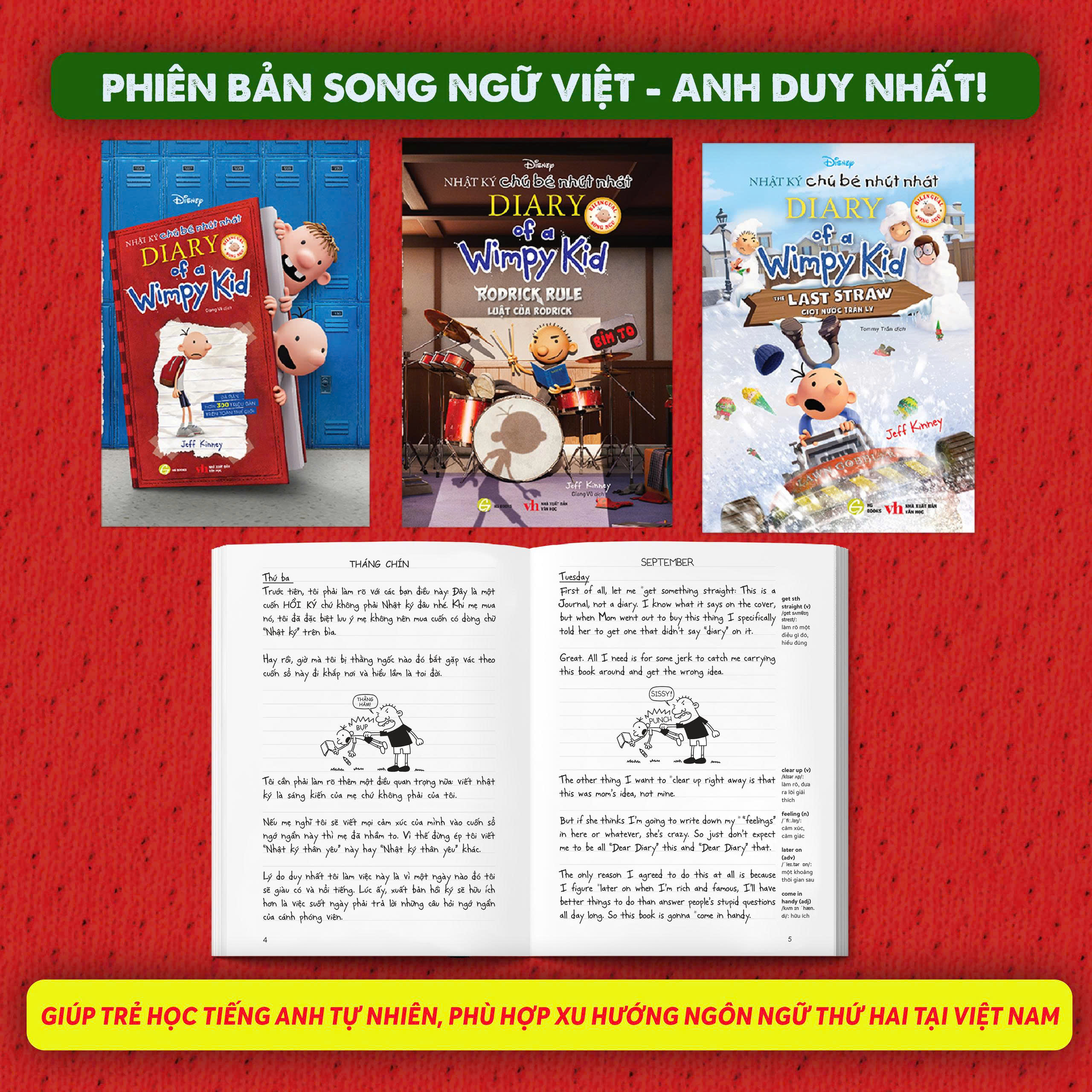 Boxset Nhật Ký Chú Bé Nhút Nhát - Diary Of A Wimpy Kid - Holiday Collection - Phiên Bản Giới Hạn Disney+ (Hộp 3 Cuốn) - Ảnh 5
