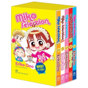 boxset nhóc miko! cô bé nhí nhảnh - miko selection (bộ 5 tập) - tặng kèm postcard