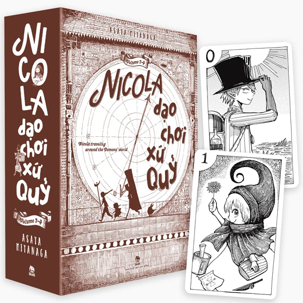 boxset nicola dạo chơi xứ quỷ (bộ 4 tập) - tặng kèm 2 thẻ nhân vật