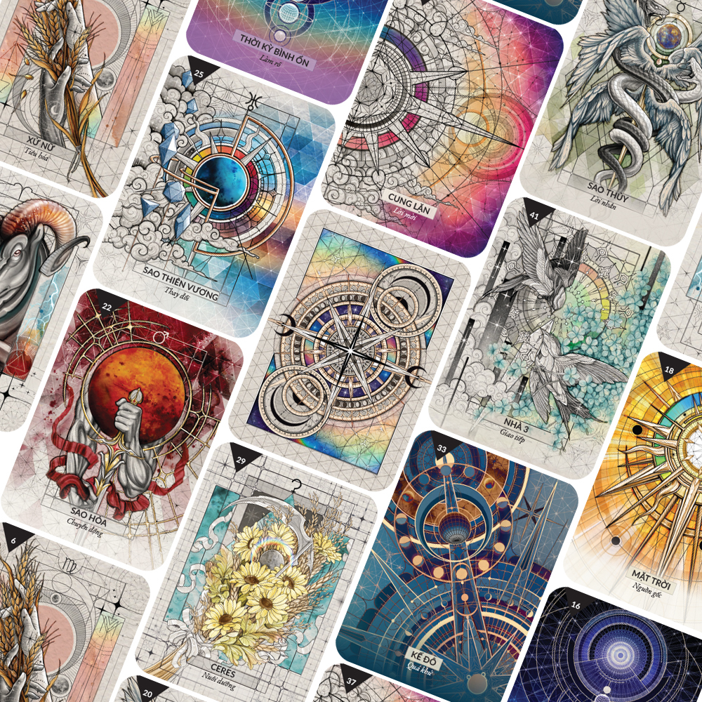boxset starcodes astro oracle việt hóa (bộ bài + sách hướng dẫn) - Ảnh 7
