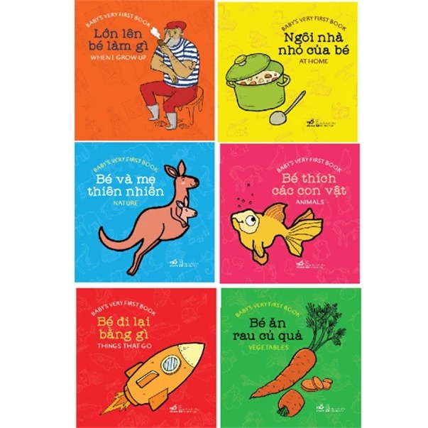 Boxset Thư Viện Song Ngữ Đầu Tiên - Cho Bé 0-3 Tuổi (Hộp 6 Cuốn) (Tái Bản 2025) - Ảnh 4