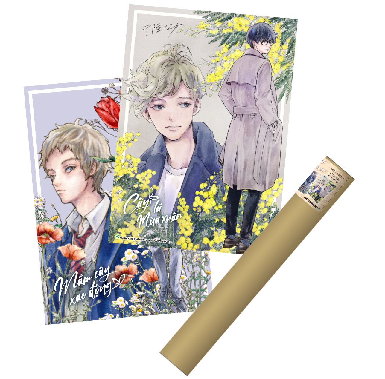 boxset tulip x mimosa - mầm cây xao động + cây lá mùa xuân (bộ 2 cuốn) - bản giới hạn - tặng kèm 1 hộp boxset + 4 bookmark + 2 bookmark case + 2 poster - Ảnh 13