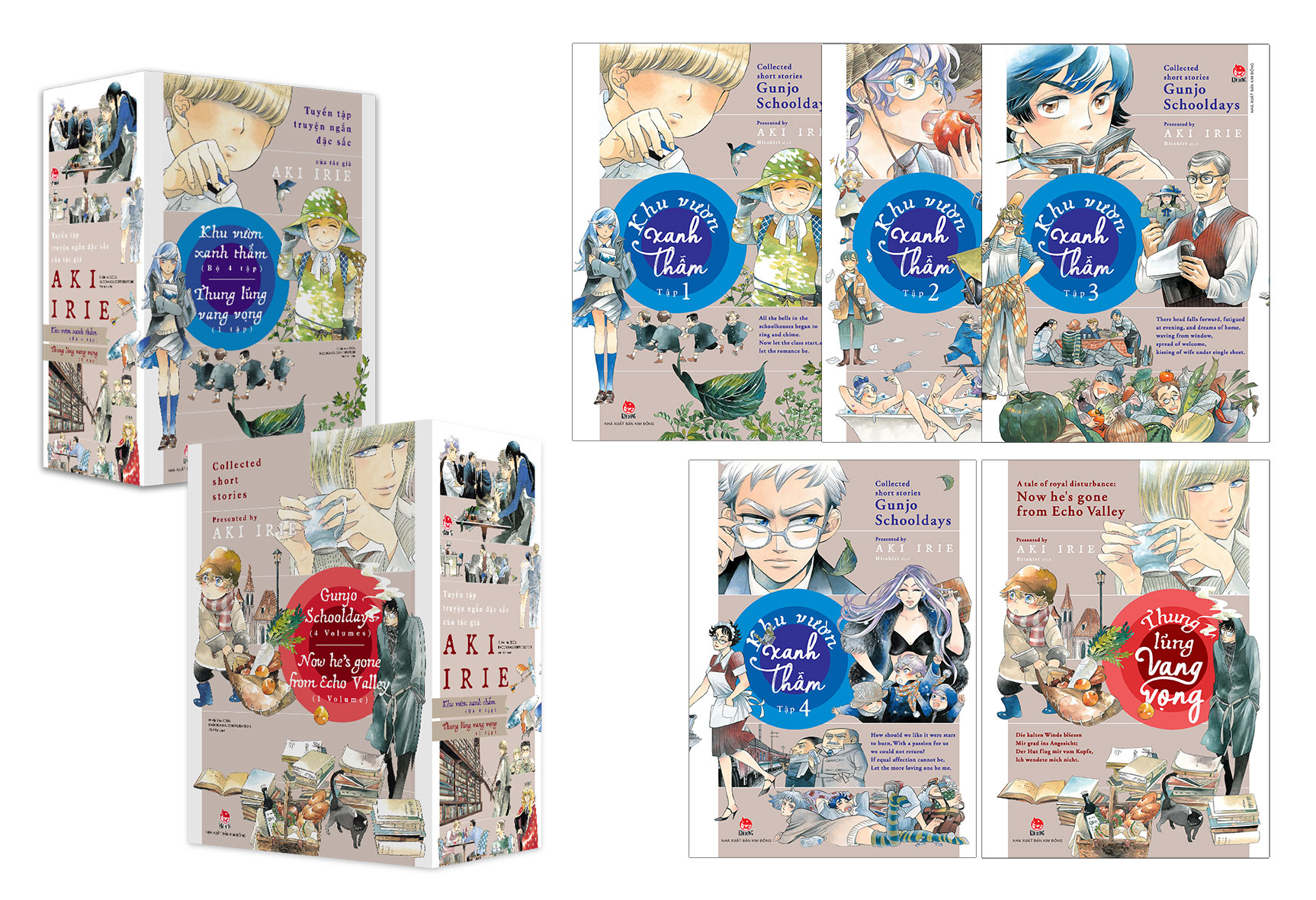 boxset tuyển tập truyện ngắn đặc sắc của tác giả aki irie (bộ 5 cuốn) - tặng kèm 5 postcard - Ảnh 16