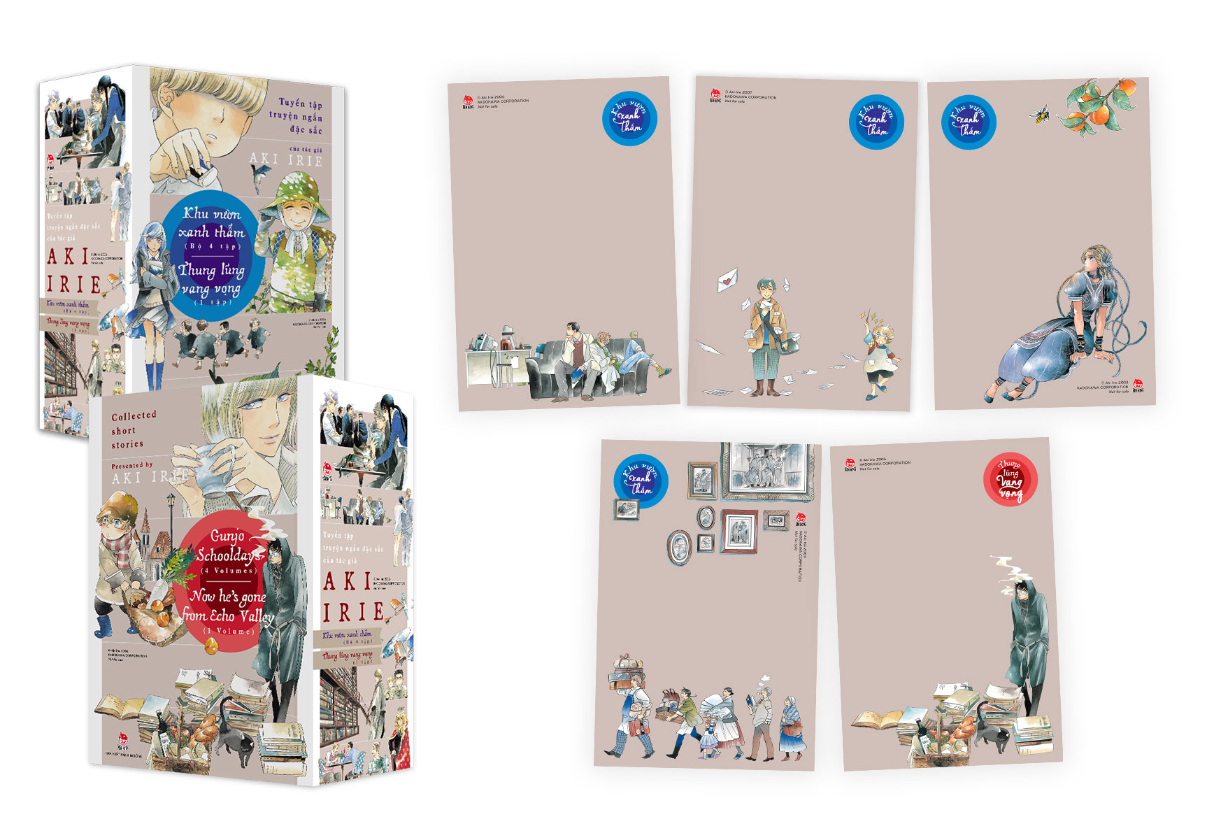 boxset tuyển tập truyện ngắn đặc sắc của tác giả aki irie (bộ 5 cuốn) - tặng kèm 5 postcard - Ảnh 20