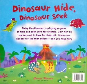 brown watson 'dinosaur hide, dinosaur seek' picture book - Ảnh 6