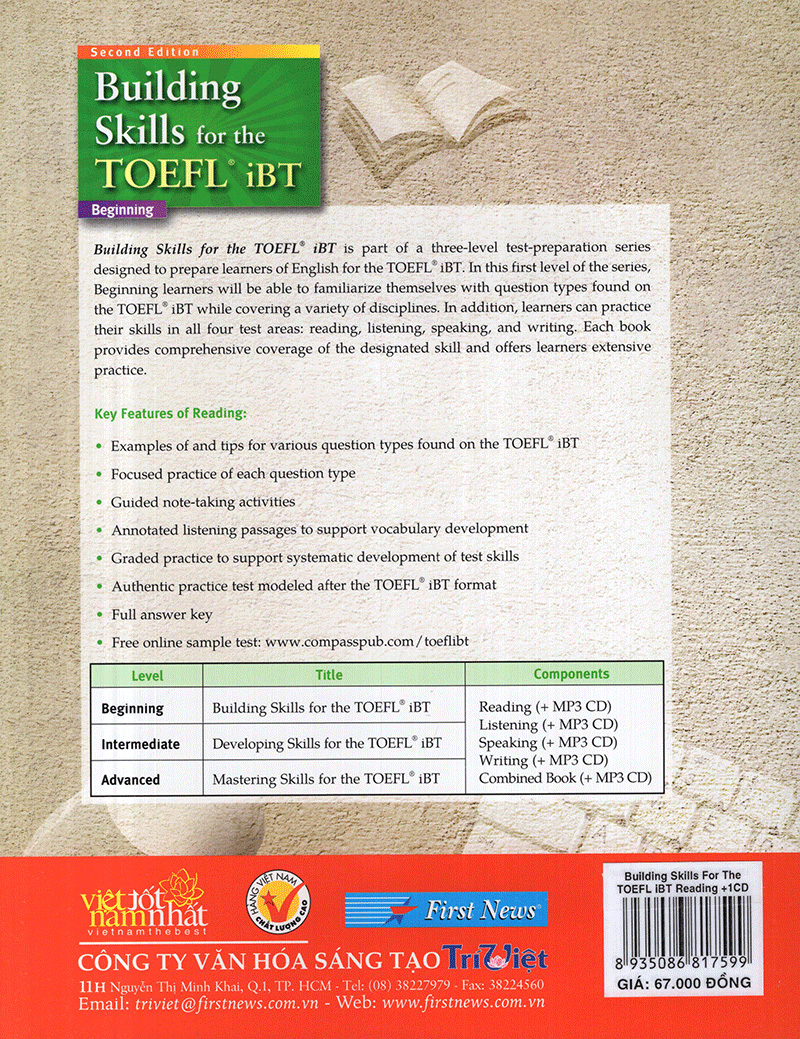 building skills for the toefl ibt - reading - kèm cd - Ảnh 3