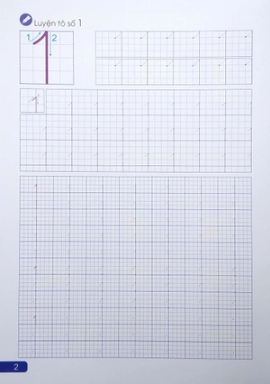 bước đầu học viết tập tô số và hình khối (dành cho bé từ 3 - 6 tuổi) - Ảnh 4