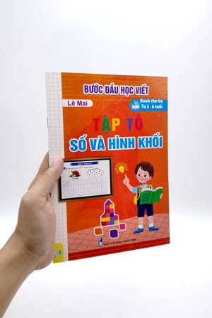 bước đầu học viết tập tô số và hình khối (dành cho bé từ 3 - 6 tuổi) - Ảnh 7