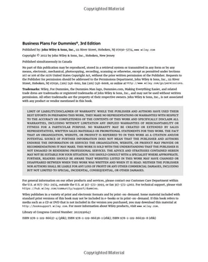 business plans for dummies 3rd edition - Ảnh 4